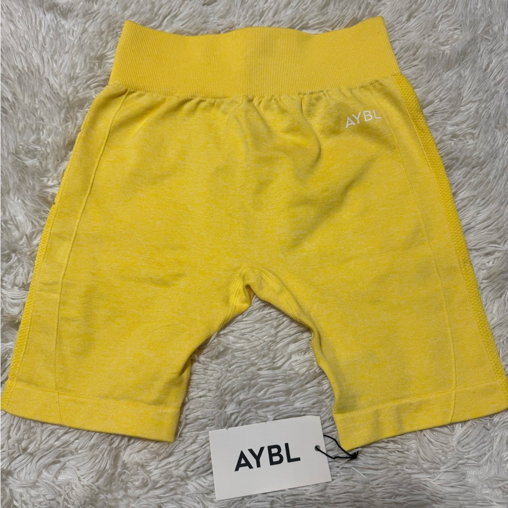 AYBL Bright Yellow Bike Shorts